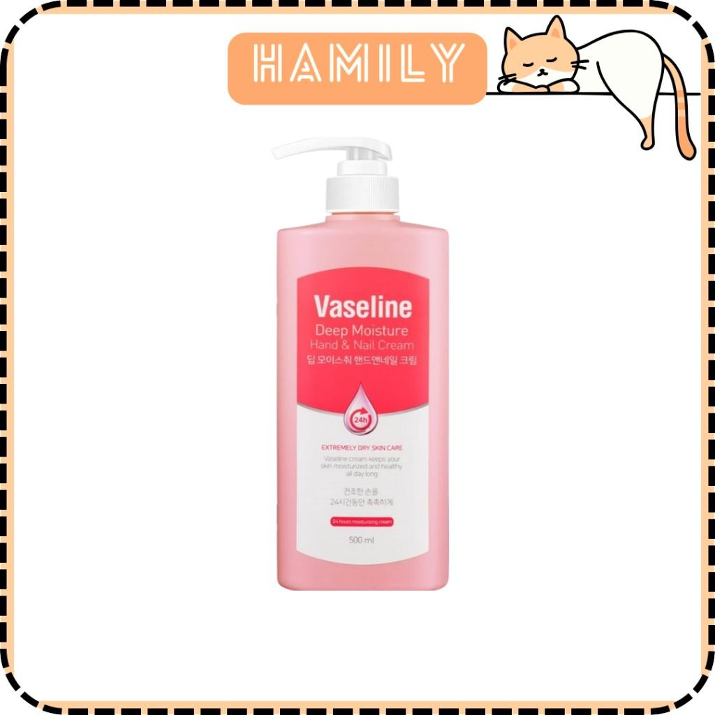 Kem Dưỡng Da Tay Vaseline Deep Moisture Hand & Nail Cream 500ml