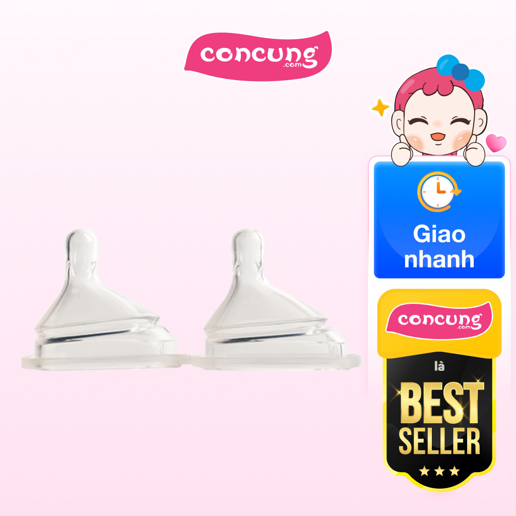 Núm ty Hegen size L 6M+ (2 cái/hộp)