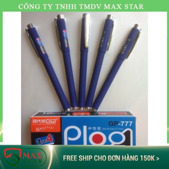 Combo 5 bút ký GP777 mực xanh ngòi 0.7mm