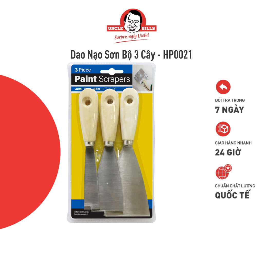 Dao Nạo Sơn Bộ 3 Cây UNCLE BILLS HP0021