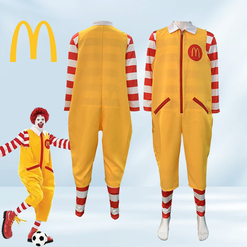 Trang phục chú hề McDonald Cosplay McDonald M Golden Arch Uncle McDonald