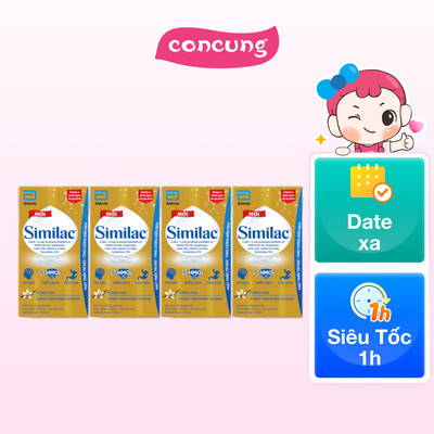 Thực phẩm bổ sung sữa tiệt trùng Similac hương vani 110ml (Lốc 4 hộp)