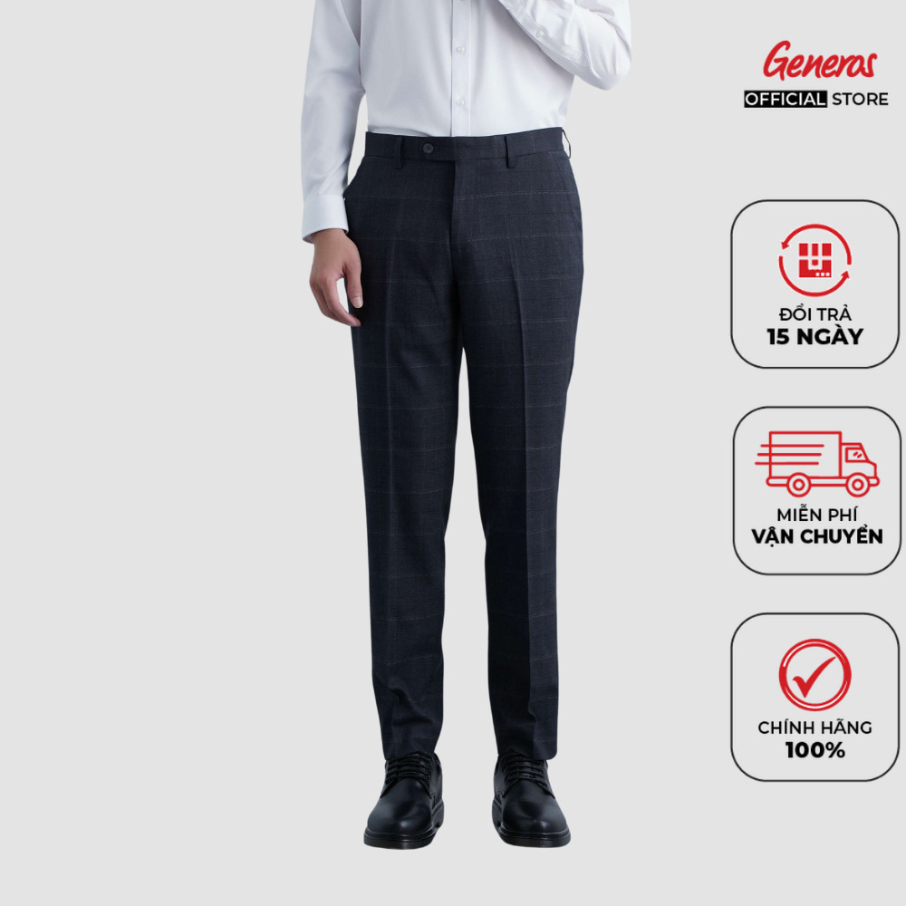 Quần tây nam - Quần âu nam GENEROS dáng ôm trẻ trung LD021 020123208MF