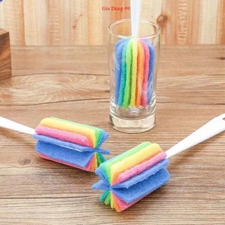 Cọ ly, chén, bình sữa xốp cao cấp siêu sạch - Cây cọ rửa bình sữa, cốc chén tiện lợi