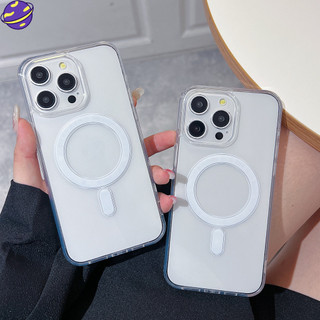 Ốp điện thoại từ tính Acrylic trong suốt Thích hợp cho IPhone 15 14 Plus 13 12 Mini 11 Pro Max Vỏ sạc không dây trong suốt Vỏ cứng bảo vệ chống rơi