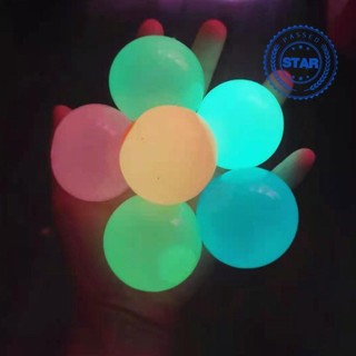 Huỳnh quang globbles bóng dính phát sáng trong bóng tối dính đồ chơi trẻ em squash bắt mục tiêu đồ chơi ném t1c8