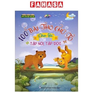 Sách 100 Bài Thơ Chữ To Cho Bé Tập Nói, Tập Đọc