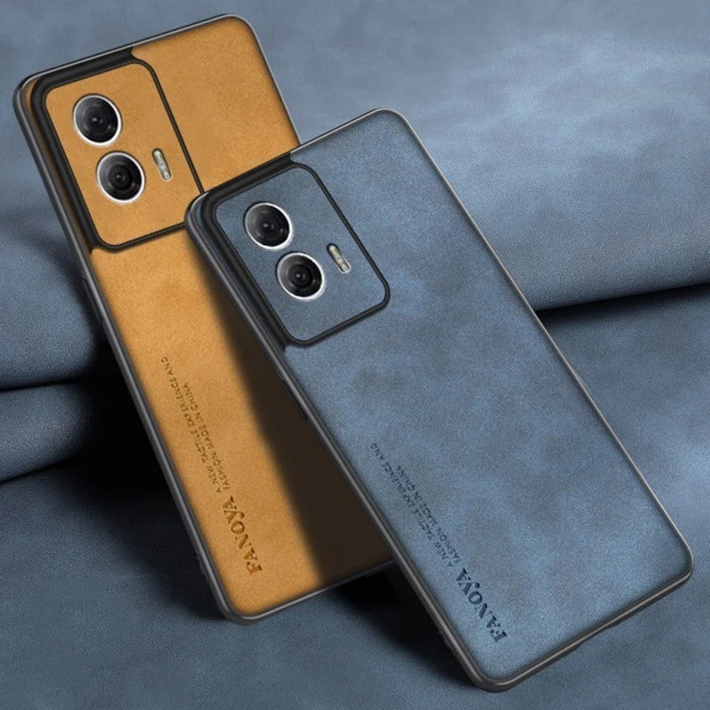Dành Cho Motorola Moto G85 G85 G75 G55 G45 G35 G15 G05 Chống Sốc PU Vintage Da Lai Ốp Lưng