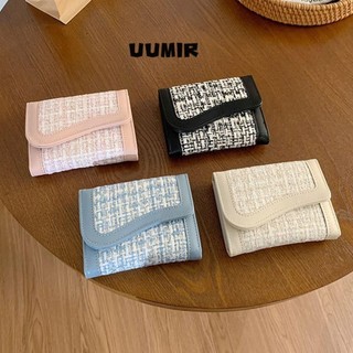 Ví nữ, Ví đựng tiền xu nhẹ bằng da PU, Túi đựng tiền dung tích lớn màu trơn dành cho nữ