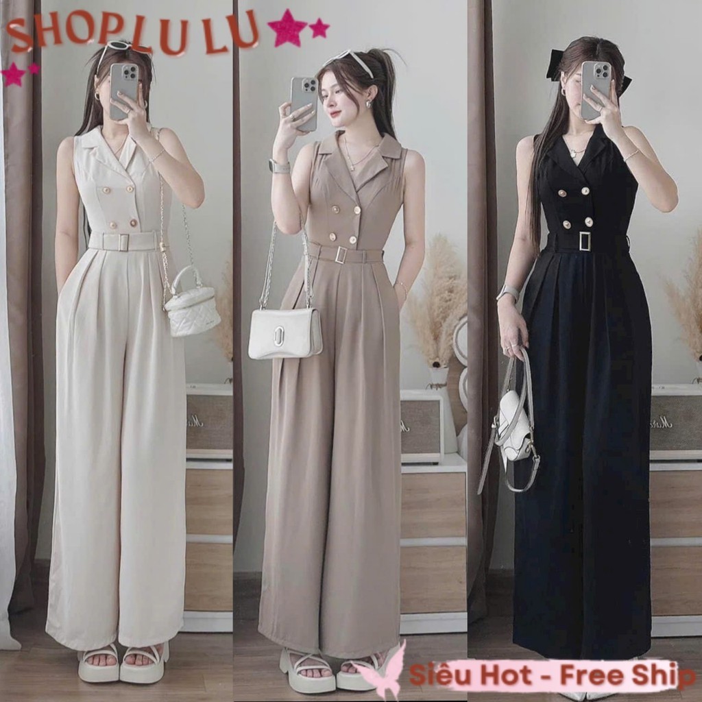 (LL) Jump Dài Ống Rộng Cổ Vest 4 Nút Tay Sát Nách Kèm Nịch Vải Tuyết Mưa Dễ Thương , Nữ Tính , Đẹp Gái