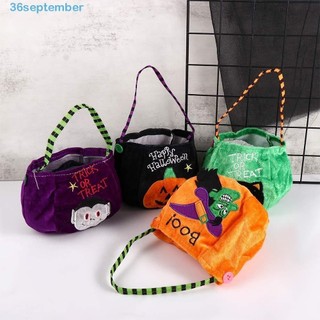 Túi đựng kẹo hình quả bí ngô nhiều màu sắc trang trí halloween cho trẻ em
