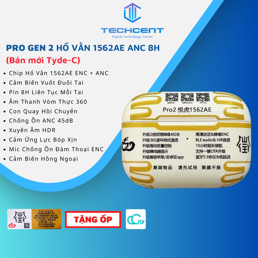WK Pro Gen2 Louda 1562AE BEST ANC 45DB - Chống Ồn Chủ Động - Âm Thanh Vòm Thực Chính Hãng WK