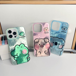 Ốp Lưng Cứng Tương Thích Với iPhone 12 12Pro 12ProMax 13 13Pro 13ProMax 14 14Pro 14ProMax 15 15Pro 15ProMax Graffiti Dòng Động Vật Họa Tiết