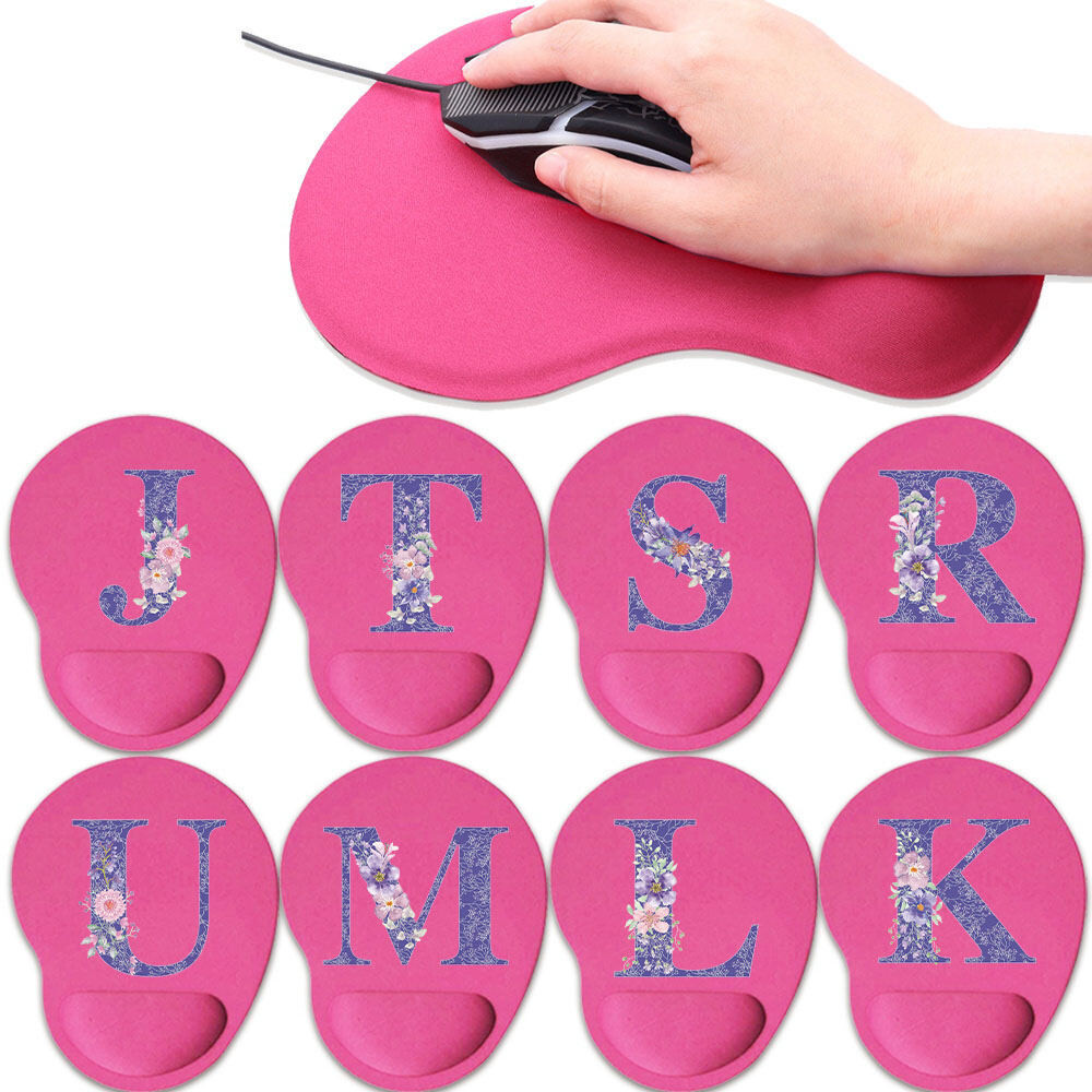 Support Wrist strap mouse pad Oval mouse pad Thickened wrist support mouse pad Soft mouse pad Purple