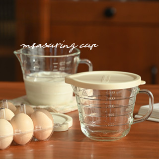 Cốc đo thủy tinh HERA có nắp Cốc đánh trứng Dụng cụ làm bánh