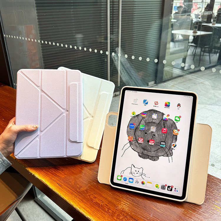 Ốp lưng Acrylic trong suốt từ tính xoay cho IPad Air 11 13 M2 air6 Pro 11 13 M4 pro11 thế hệ thứ 5 A