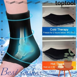 Toptool Gói đá chân đến mắt cá chân, Giảm đau mắt cá chân Viêm khớp Trị liệu lạnh nóng Gói đá chân, Tất làm mát bằng Gel rắn linh hoạt dành cho nữ
