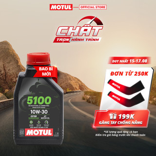 Dầu nhớt xe máy MOTUL 5100 4T 10W30 0.8L & 1L