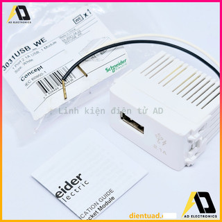 Ổ cắm sạc USB lắp mặt sino âm tường Schneider chất lượng cao