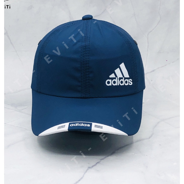 Nón lưỡi trai Adidas Vải Dù Cao Cấp Màu Xanh Than, Nón adidas Kết Trơn Nam Nữ Hot Trend