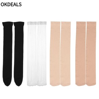 OKDEALS Vớ Cao Qua Gối Co Giãn Cao Qua Đầu Gối Quyến Rũ Thời Trang Chất Lượng Cao Dành Cho Nữ