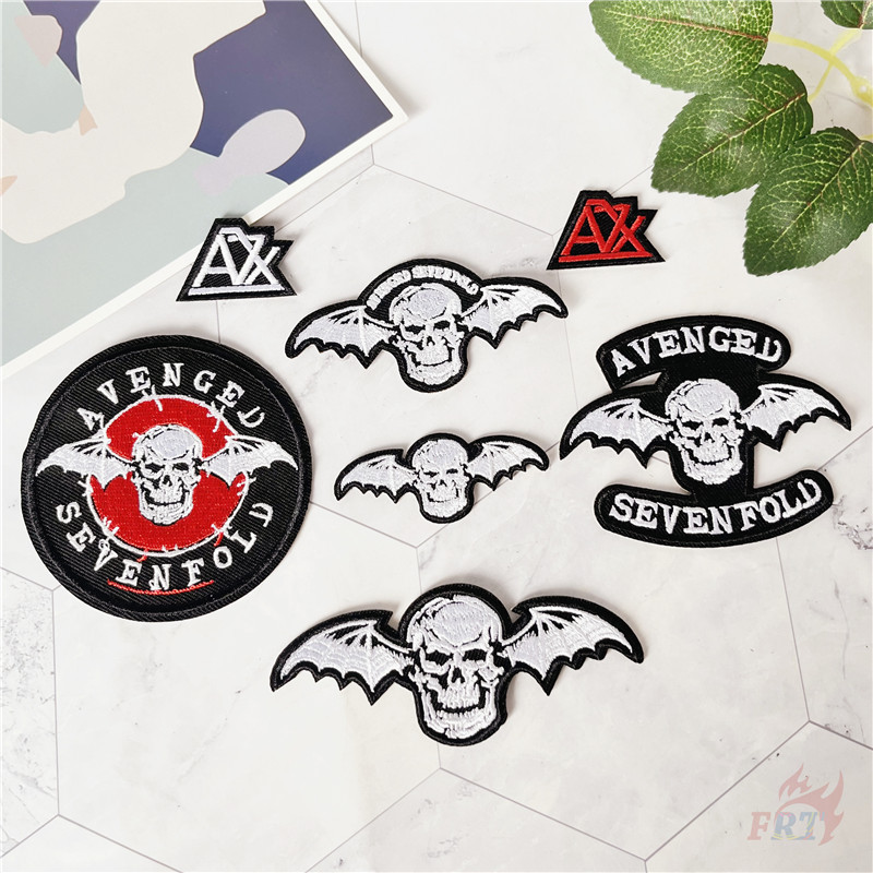 ♚ A7x - Miếng dán sắt gấp bảy lần Avenged ♚ 1pc Hardcore Metal Rock Band DIY May Trên Sắt Trên Huy H