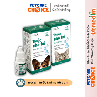 Vemedim Nhỏ Tai Cho Chó Mèo Chai 10ml