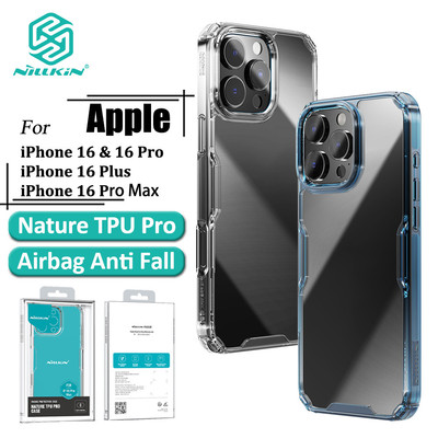 Nillkin Clear Case Cho iPhone 16 Pro Max / 16 Pro Ốp điện thoại TPU Mềm Túi Khí Chống Sốc Ốp điện thoại