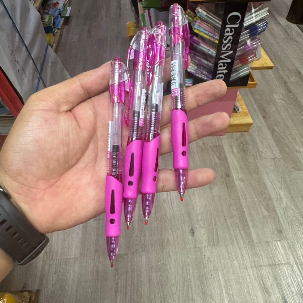 COMBO BÚT GEL BẤM JOYKO JK831 - TÍM - [VPP-NS EmBoy] - ẢNH THẬT