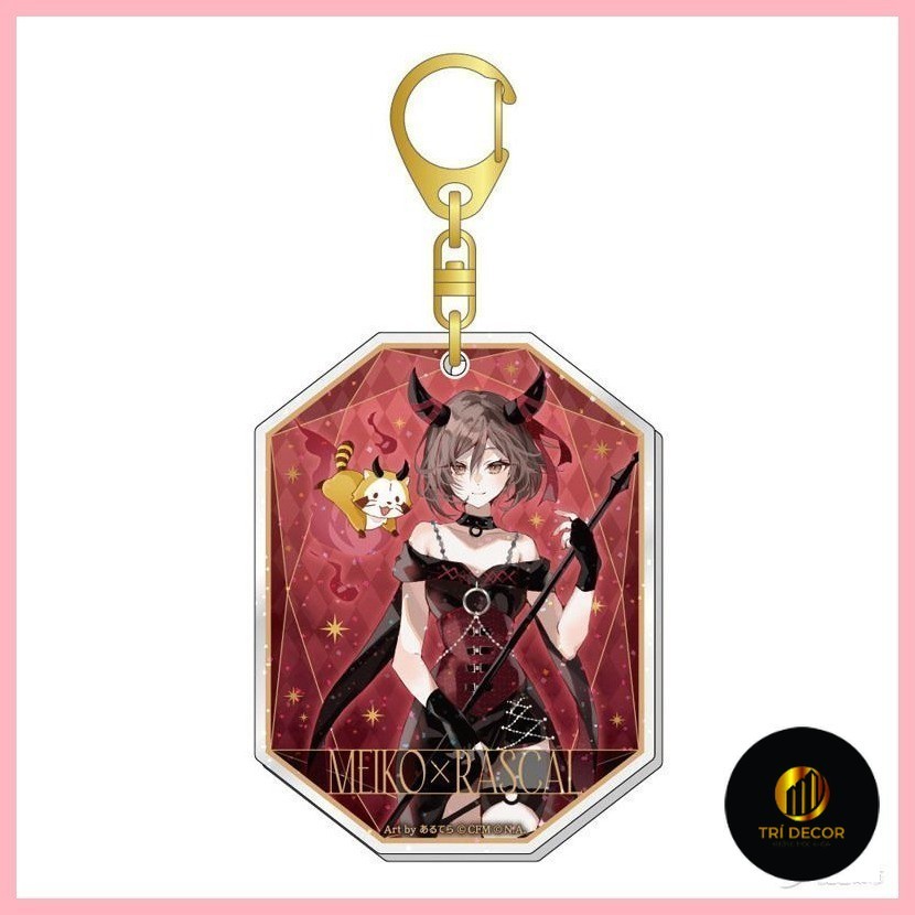 Móc Khóa Hatsune Miku Kagamine Rin Kagamine Len Megurine Luka Hàng Hóa Hatsune Miku x Little Raccoon