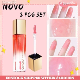 Novo Color Lip Balm Cảm Biến Ánh Sáng Giàu Hydrating Chăm Sóc Môi Mỹ Phẩm Dưỡng Ẩm Tự Nhiên Dầu Môi Đổi Màu