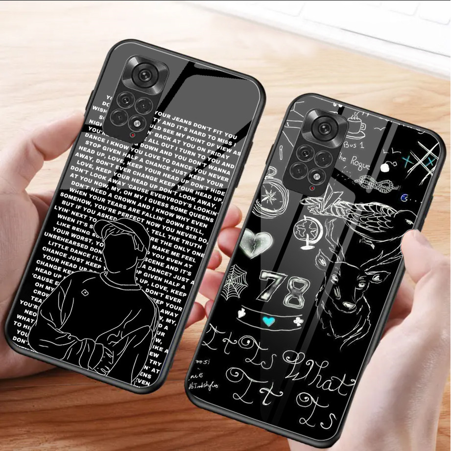 Ốp điện thoại kính cường lực Louis Tomlinson cho Xiaomi Redmi Note 13 Pro Plus 12 4G 11 10 5G 9