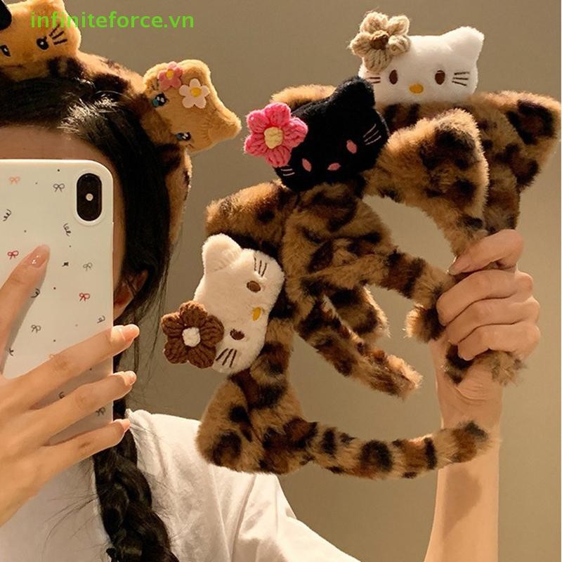 Tai Mèo Dễ Thương Nữ Rửa Mặt Sang Trọng Kẹp Tóc Đơn Giản Siêu Dễ Thương Cô Gái Trái Tim Phụ Kiện Tóc Băng Đô Quấn Tóc [VN]