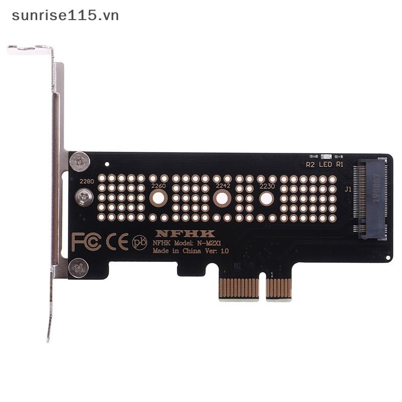 Thẻ chuyển đổi SRVN NVMe PCIe M.2 NGFF SSD sang PCIe x1 Thẻ PCIe x1 sang M.2 có giá đỡ.