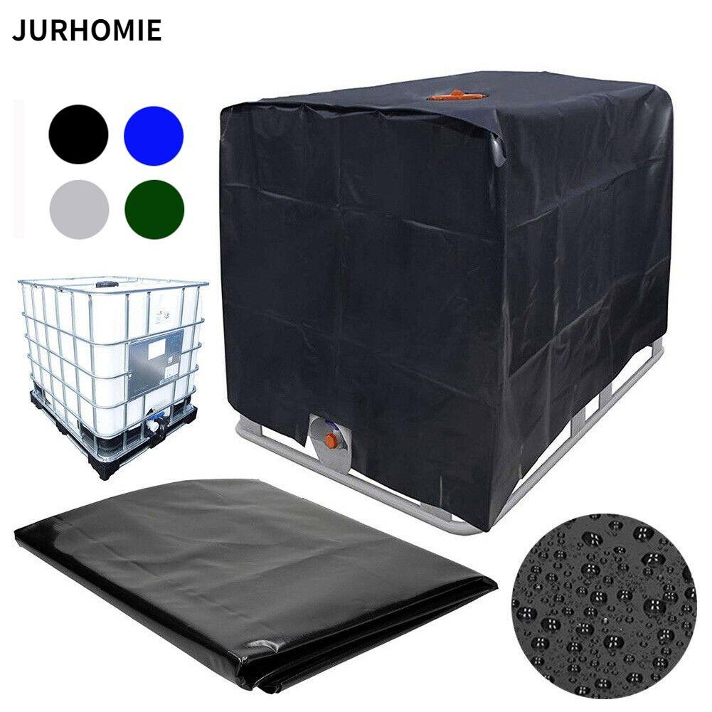 Jurhomie 1000L IBC Hood Cover Chống Thấm Nước Mưa Chống Nắng Bảo Vệ Ngoài Trời Hộp Đựng Lá