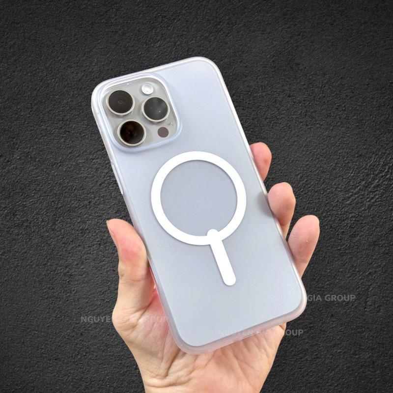 ốp lụa nhám iPhone 16 pro max mỏng chống vân tay-ốp lưng Zagg  iP 16 Pro Max