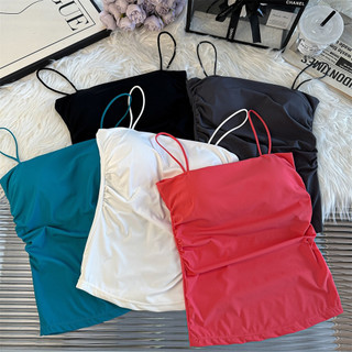 Áo vest liền thân du lịch Thái Lan nữ hot girl dễ phối đồ vai nhỏ Địu Mẫu Mới Mùa Hè đệm ngực liền thân dệt đế mỏng tôi TODQ