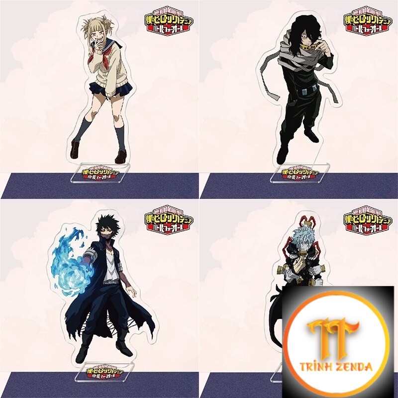 Mô hình Standee Học viện anh hùng My Hero Academia Midoriya Izuku Himiko Toga để bàn - zenda