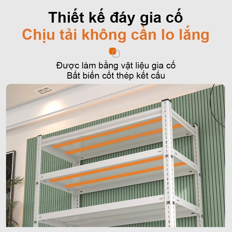 BMZAR Kệ Sắt V Lỗ Tấm Thép Dày Kệ Để Đồ Chịu Tải 50kg/Tầng Kệ Sắt Lắp Ghép Da Năng 3-6 Tầng | BigBuy360 - bigbuy360.vn