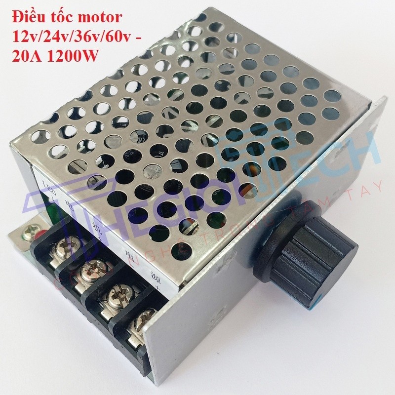 Điều tốc motor 775,895 DC 9v-12v-24v-60V 20A 1200W - Mạch điều tốc siêu bền