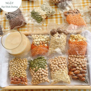   TẶNG MUỐI HỒNG Set 14 Ngày Hạt Nấu Sữa Dinh Dưỡng Hạt Đậu Hữu Cơ Làm Sữa Hạt Hạt Ăn Dặm Cho Bé 