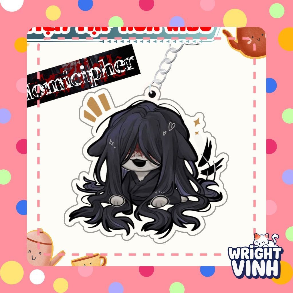 Móc Khoá Keychain Acrylic Game Homicipher Mr Crawling Mr Scarletella Chibi Cute Dễ Thương wrightvinh