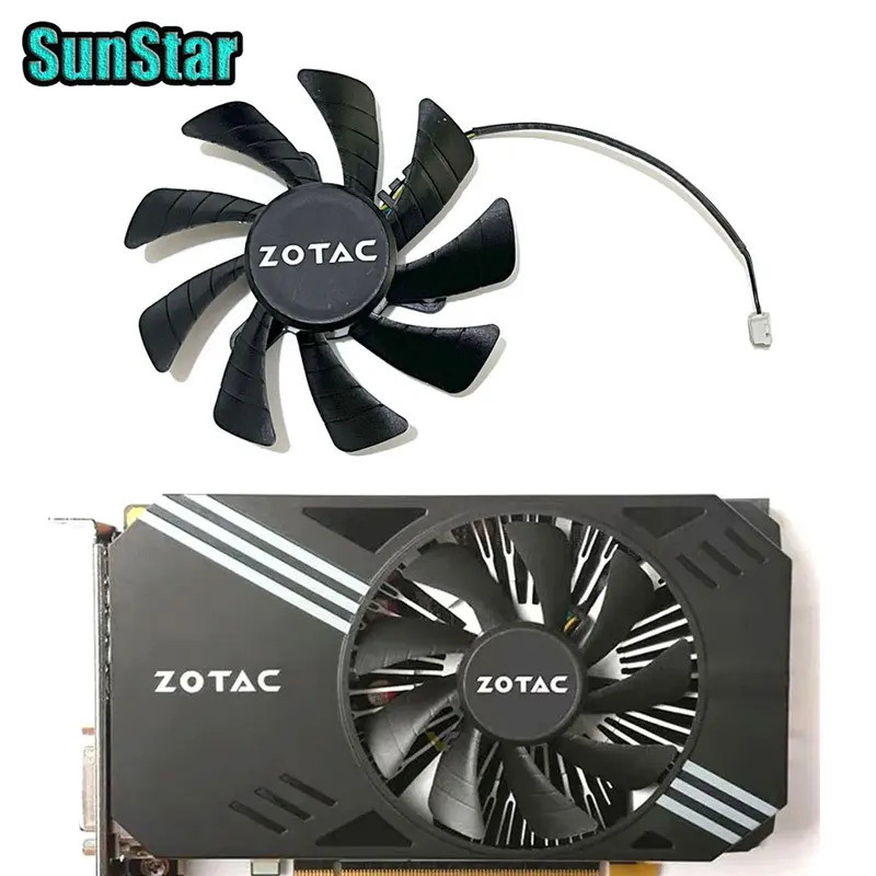 GA92S2U T mới129215Quạt Làm Mát GPU SH 85MM 4PIN DC 12V 0.3A, Dành Cho Zotac Geforce GTX 1060 Mini G