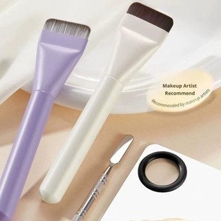 Bàn chải trang điểm siêu mỏng Đầu phẳng Một bàn chải không dấu vết Bàn chải trang điểm