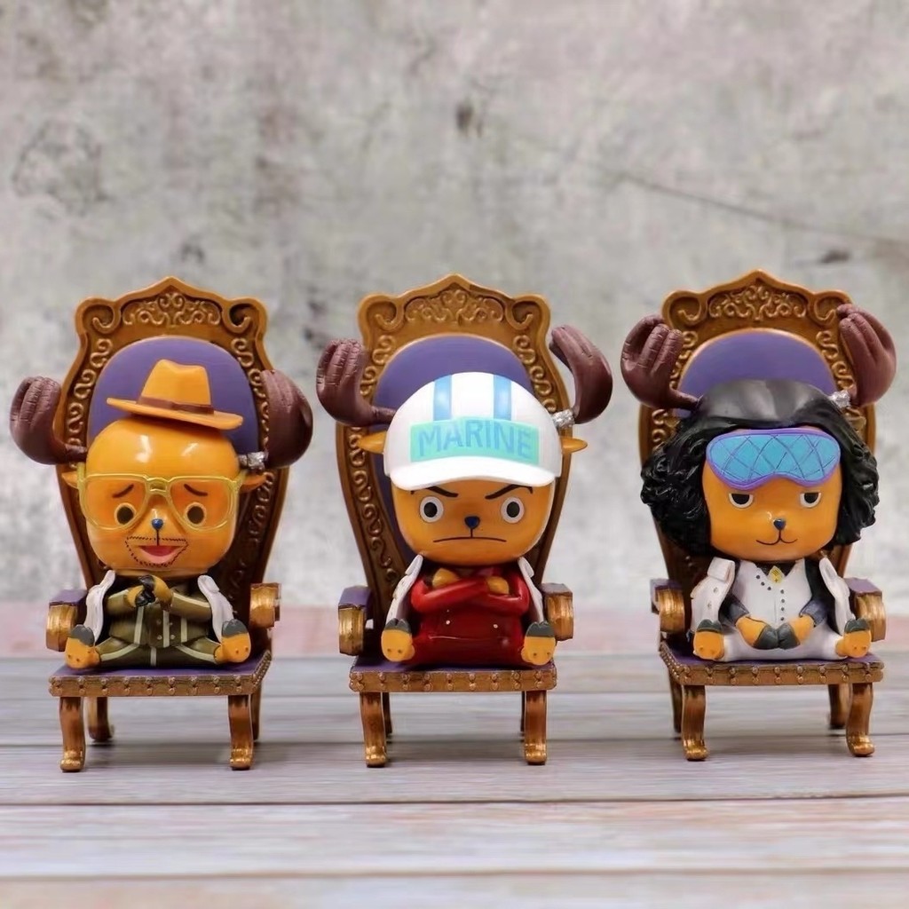 One Piece Ba Tướng Ghế Chopper Akainu Chopper Kiwan Aokiji Búp Bê Trang Trí Anime Hình Mô Hình