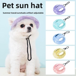Garfeel Daddy Pet Có Thể Điều Chỉnh Thắt Lưng-Dye Mũ Chống Nắng Cho Mèo & Chó Nhỏ Lỗ Tai Cotton Thoáng Khí, Du Lịch Ngoài Trời Mặc Mũ Chống Nắng Chống Tia UV