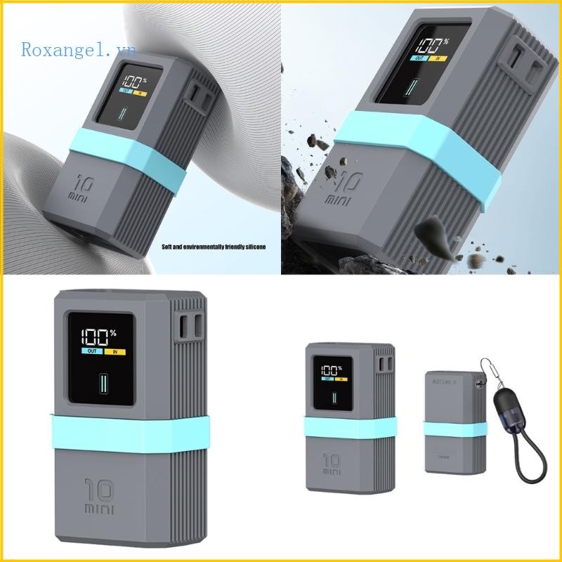Ốp Silicon Chống Sốc ROX Cho 10 Mini 10000mAh PB1055 55W Bảo Vệ Ngân Hàng Năng Lượng