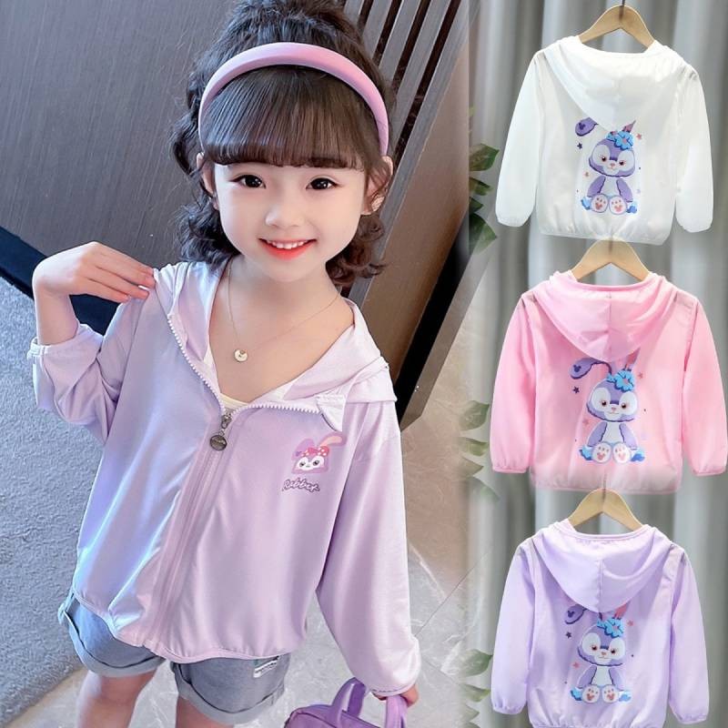 Children's Sun Protection Clothing StellaLou Summer Baby Girl Clothes Air Conditioning Shirt Childre