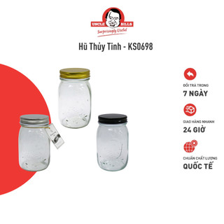 Hũ thủy tinh đựng thực phẩm 500ml uncle bills ks0698