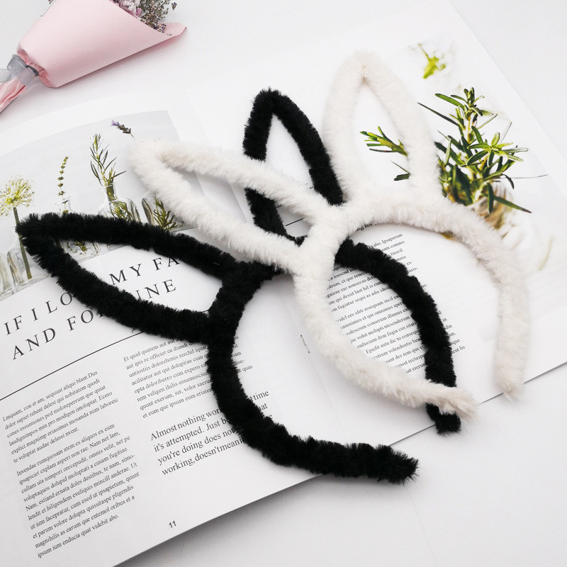 Băng đô tai thỏ sang trọng hình tai thỏ dễ thương cho nữ Băng đô rửa mặt